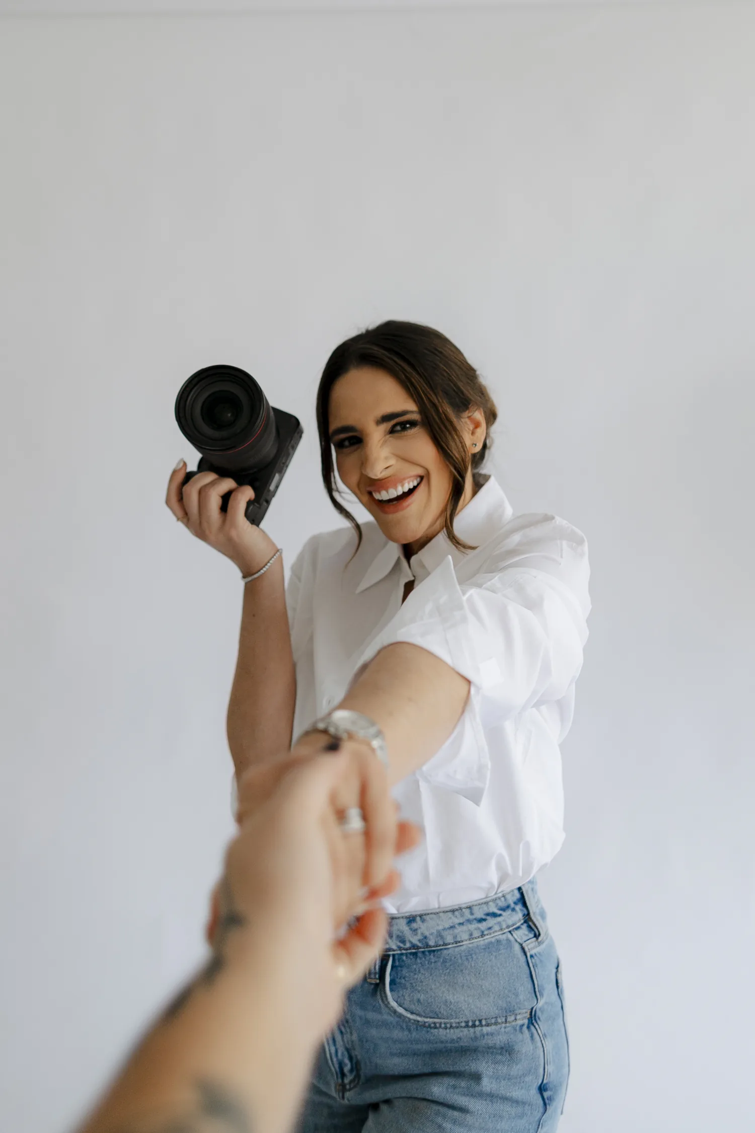 Vanessa Chaplot con cámara